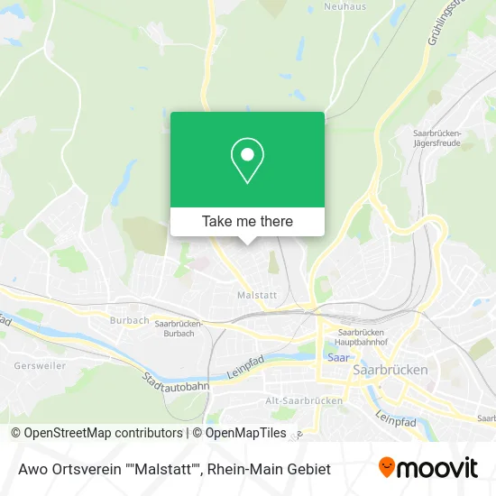 Карта Awo Ortsverein ""Malstatt""