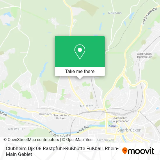 Карта Clubheim Djk 08 Rastpfuhl-Rußhütte Fußball