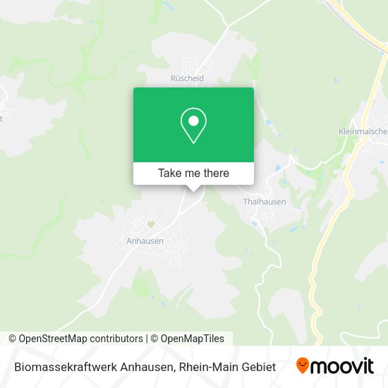 Карта Biomassekraftwerk Anhausen