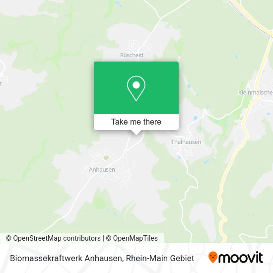 Карта Biomassekraftwerk Anhausen