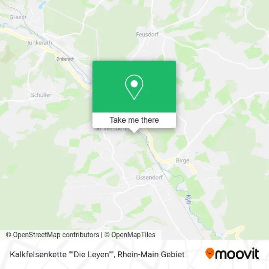 Карта Kalkfelsenkette ""Die Leyen""