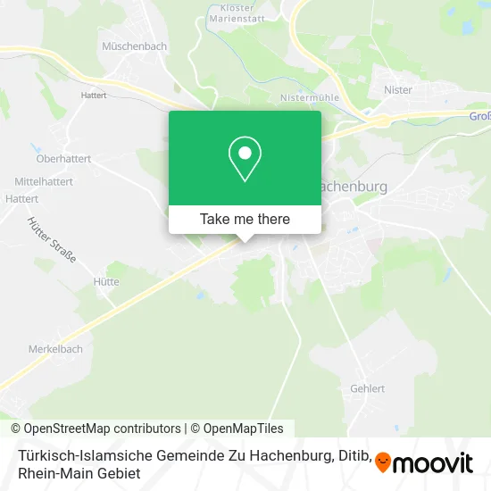 Карта Türkisch-Islamsiche Gemeinde Zu Hachenburg, Ditib