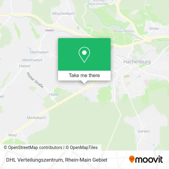 Карта DHL Verteilungszentrum