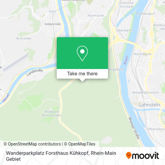 Карта Wanderparkplatz Forsthaus Kühkopf