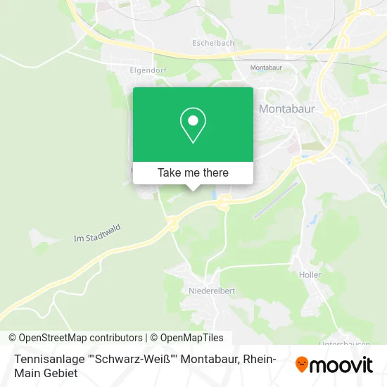 Карта Tennisanlage ""Schwarz-Weiß"" Montabaur