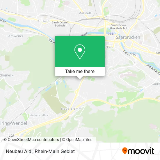 Карта Neubau Aldi