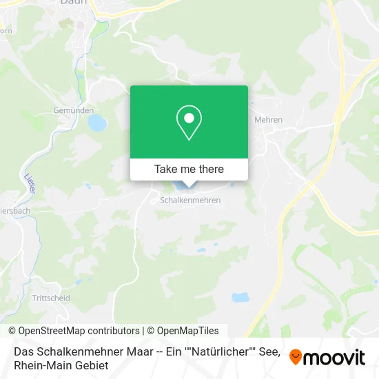 Карта Das Schalkenmehner Maar -- Ein ""Natürlicher"" See