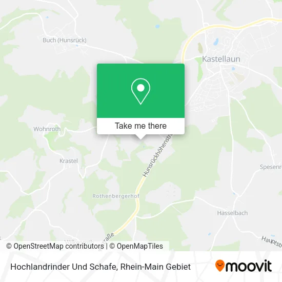 Карта Hochlandrinder Und Schafe
