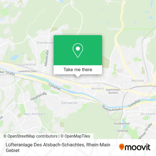 Карта Lüfteranlage Des Alsbach-Schachtes