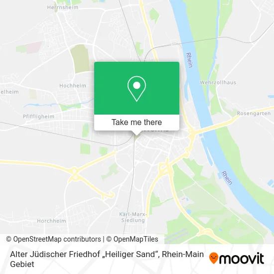 Карта Alter Jüdischer Friedhof „Heiliger Sand“