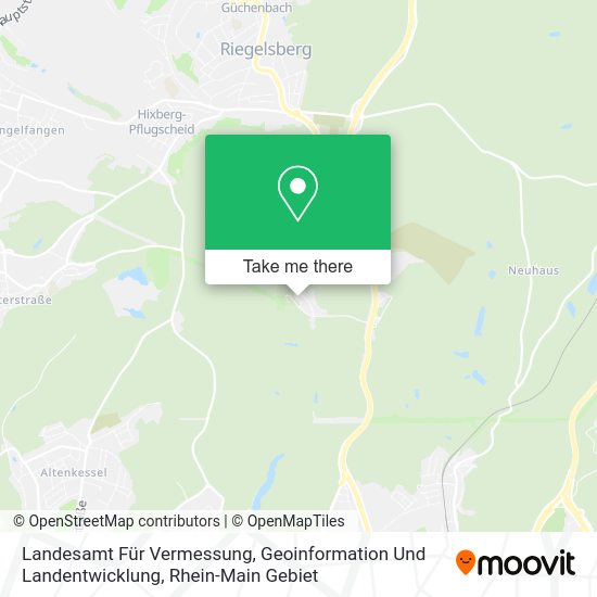 Карта Landesamt Für Vermessung, Geoinformation Und Landentwicklung