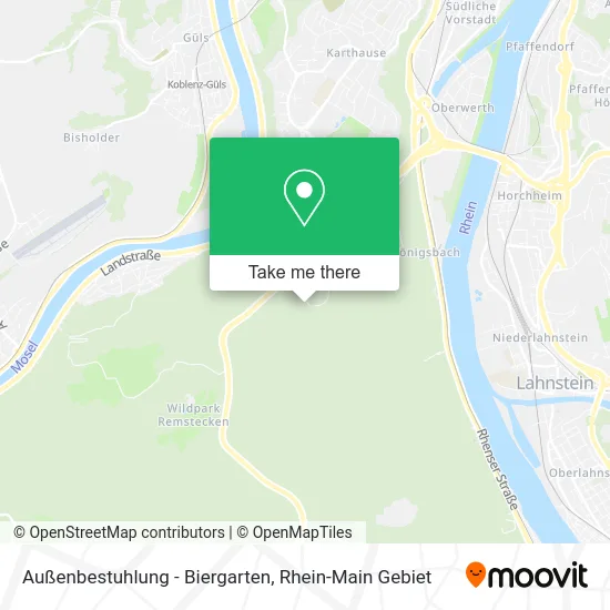 Карта Außenbestuhlung - Biergarten