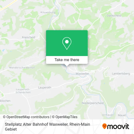 Карта Stellplatz Alter Bahnhof Waxweiler