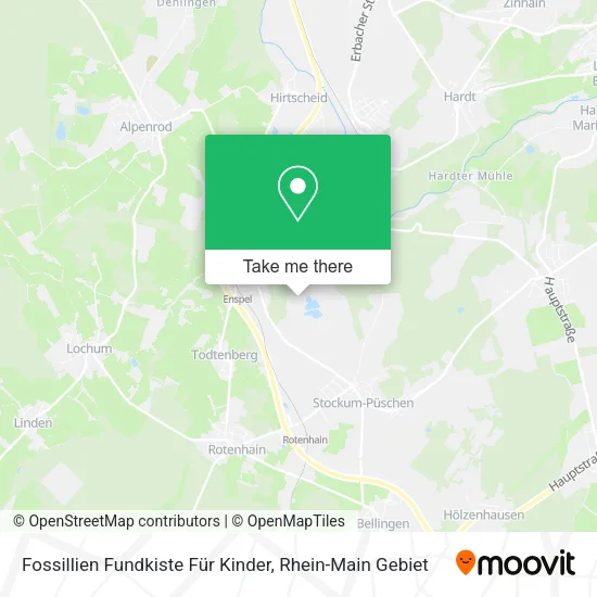 Карта Fossillien Fundkiste Für Kinder