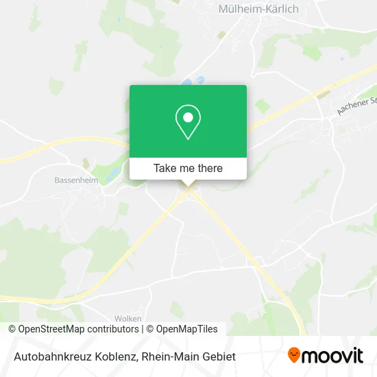 Карта Autobahnkreuz Koblenz