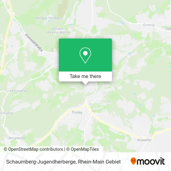 Карта Schaumberg-Jugendherberge