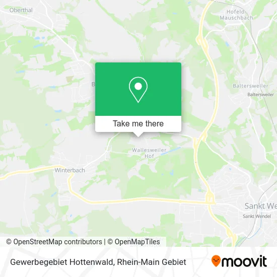 Карта Gewerbegebiet Hottenwald