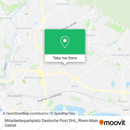 Карта Mitarbeiterparkplatz Deutsche Post DHL