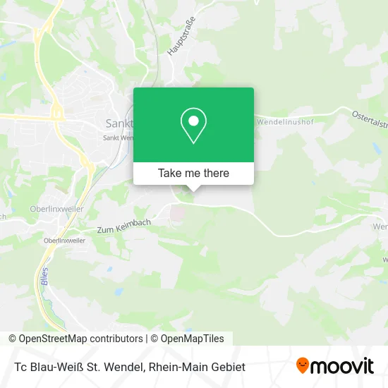 Карта Tc Blau-Weiß St. Wendel