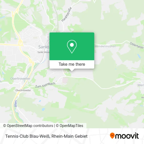 Карта Tennis-Club Blau-Weiß