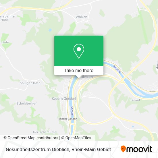 Карта Gesundheitszentrum Dieblich