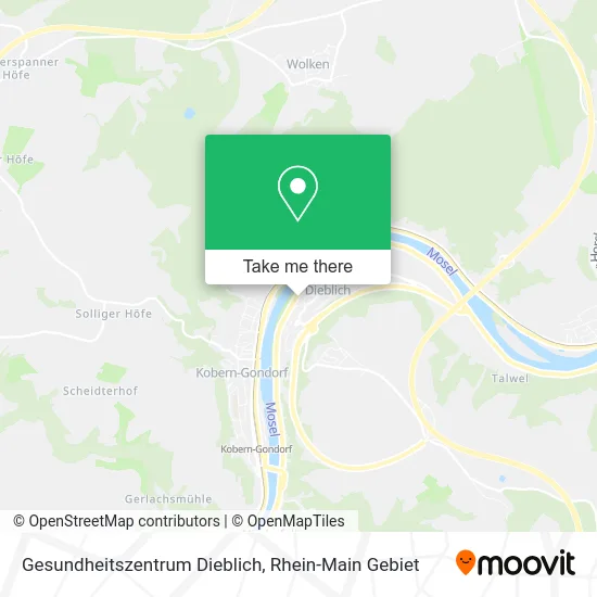 Карта Gesundheitszentrum Dieblich