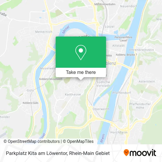 Карта Parkplatz Kita am Löwentor