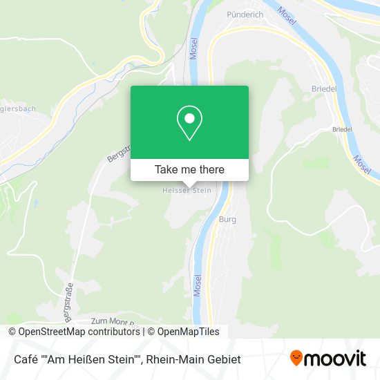 Карта Café ""Am Heißen Stein""