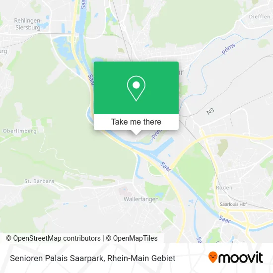 Карта Senioren Palais Saarpark