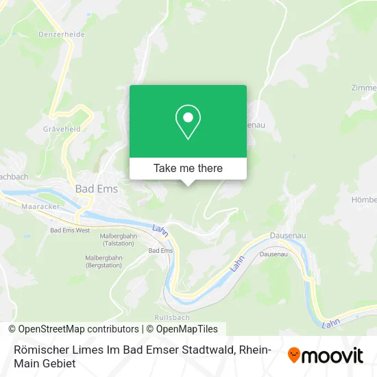 Карта Römischer Limes Im Bad Emser Stadtwald