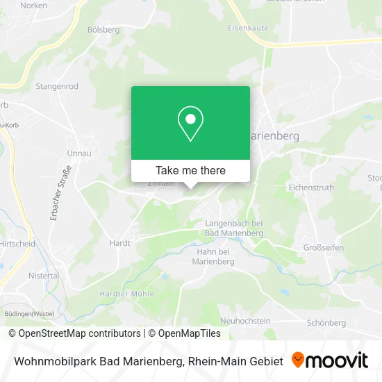 Карта Wohnmobilpark Bad Marienberg