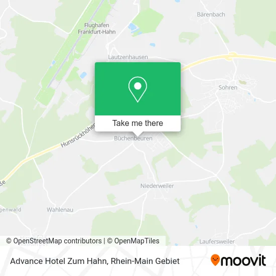 Карта Advance Hotel Zum Hahn