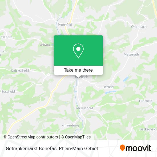 Карта Getränkemarkt Bonefas