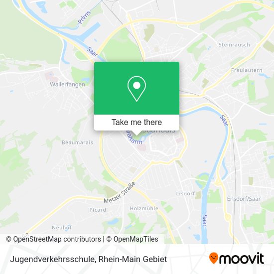 Карта Jugendverkehrsschule