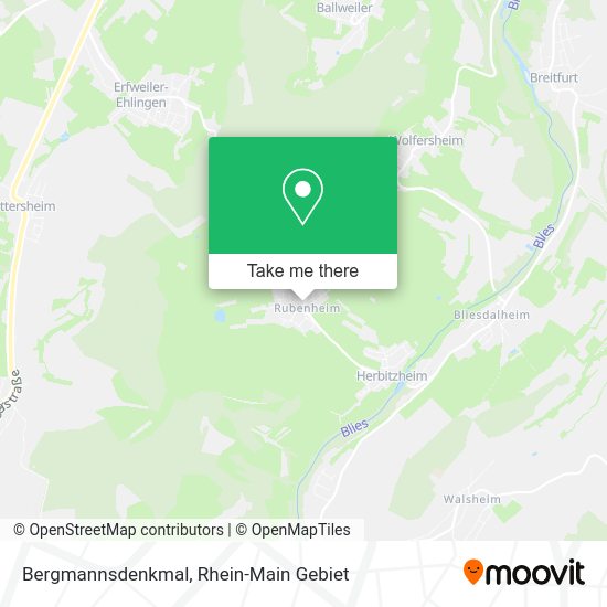 Карта Bergmannsdenkmal