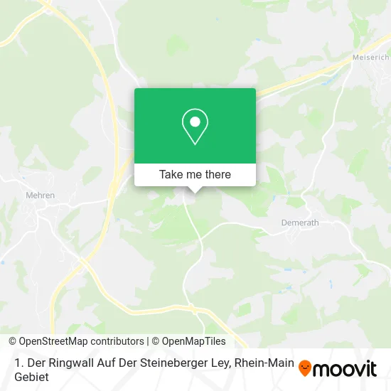 Карта 1. Der Ringwall Auf Der Steineberger Ley