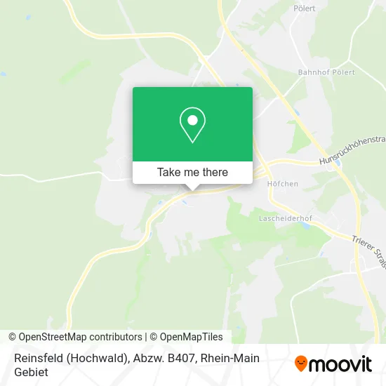 Карта Reinsfeld (Hochwald), Abzw. B407