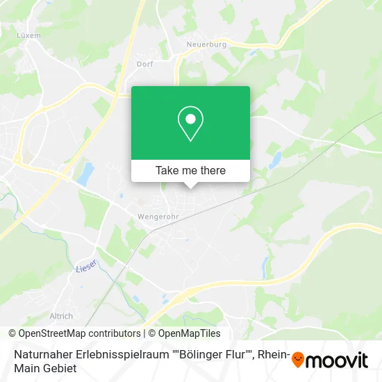 Карта Naturnaher Erlebnisspielraum ""Bölinger Flur""