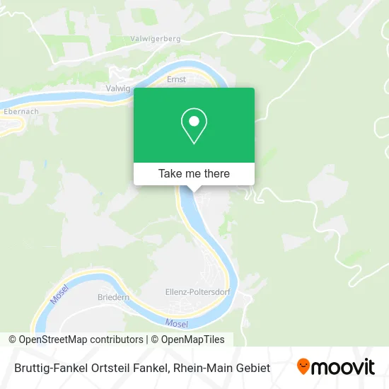 Карта Bruttig-Fankel Ortsteil Fankel