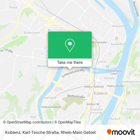 Карта Koblenz, Karl-Tesche-Straße