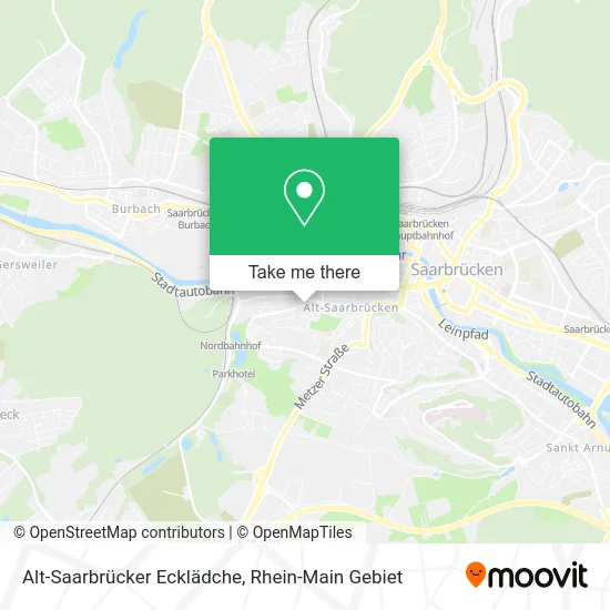 Карта Alt-Saarbrücker Ecklädche