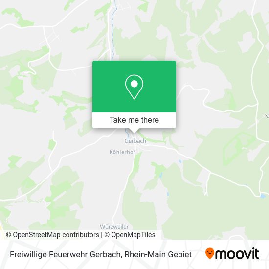 Карта Freiwillige Feuerwehr Gerbach