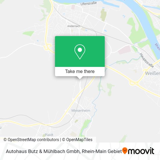 Карта Autohaus Butz & Mühlbach Gmbh