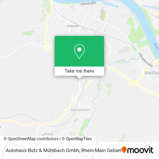 Карта Autohaus Butz & Mühlbach Gmbh