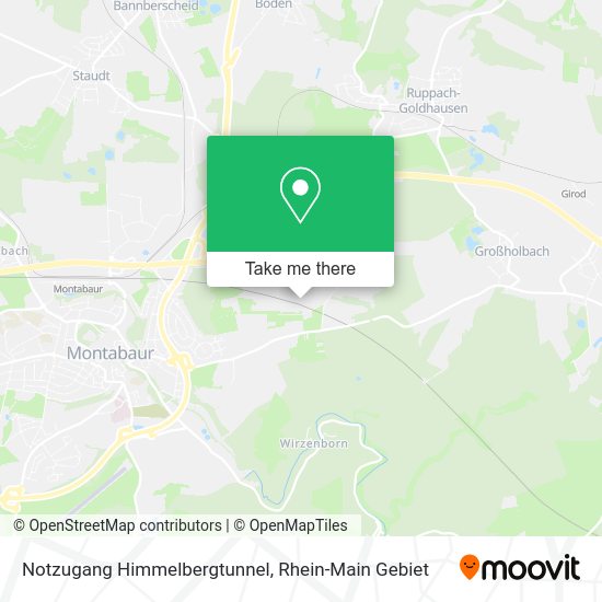 Карта Notzugang Himmelbergtunnel