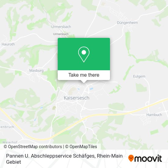 Карта Pannen U. Abschleppservice Schäfges