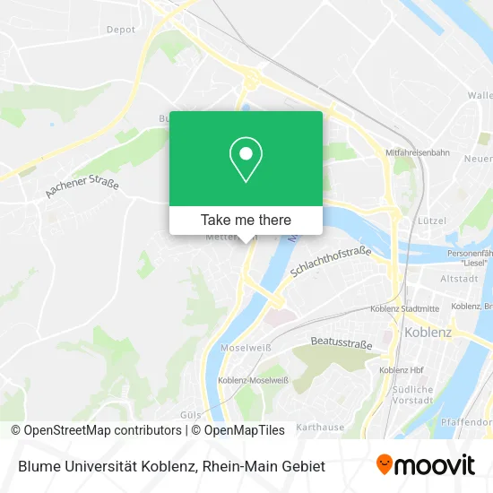 Blume Universität Koblenz map