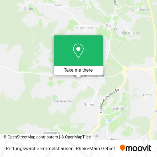 Карта Rettungswache Emmelshausen