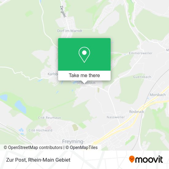 Карта Zur Post