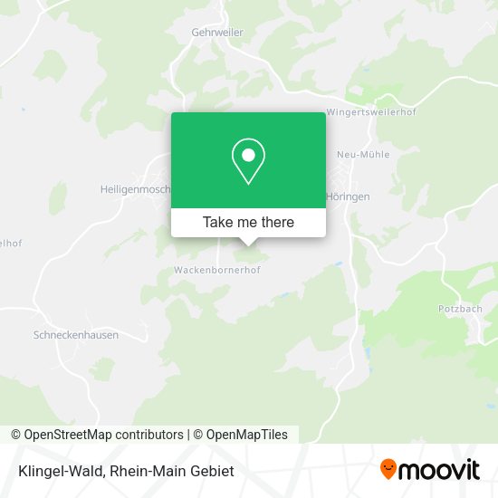 Карта Klingel-Wald